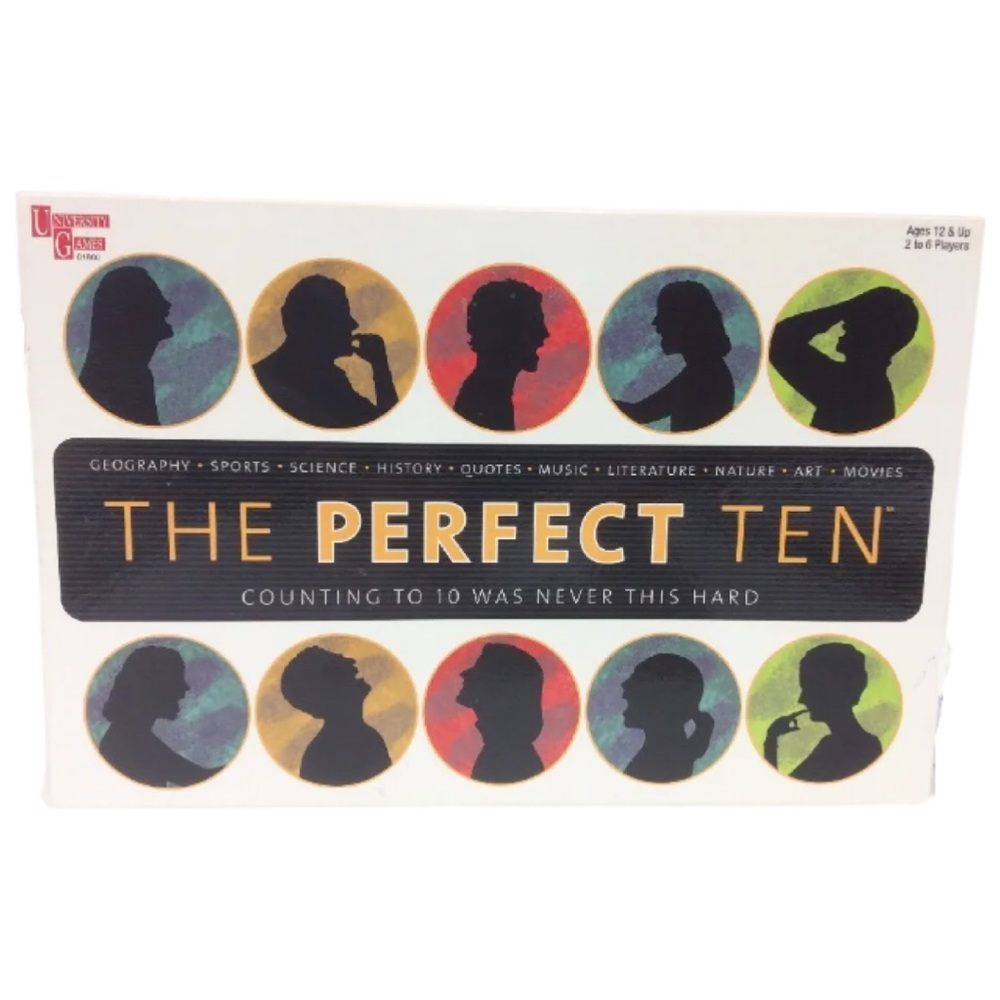 The Perfect Ten 3-D Game Board University Games Sports Movies